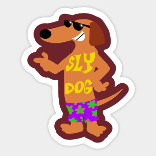 Sly Dog Sticker